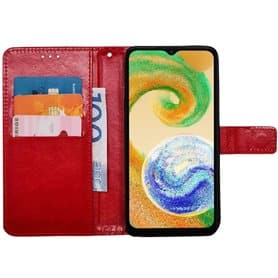 Mobilplånbok 3-kort Samsung Galaxy A04s - Röd