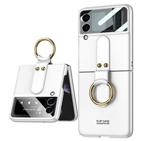 GKK Ring Cover Samsung Galaxy Z Flip 4 - Hvid