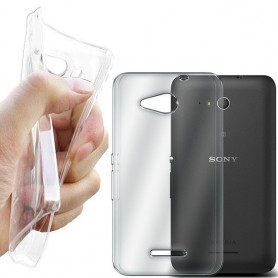Sony Xperia E4G silikon skal transparent