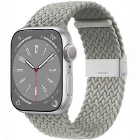 Flettet Elastik Armbånd Apple Watch 8 (45mm) - Stone