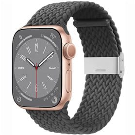 Flettet Elastik Armbånd Apple Watch 8 (41mm) - skygrey