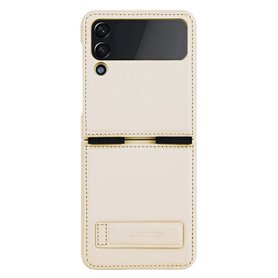Nillkin Qin Vegan Leder Hülle Samsung Galaxy Z Flip 4 - Gold