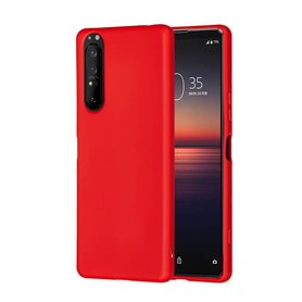 Liquid silikon skal Sony Xperia 1 II - China Red