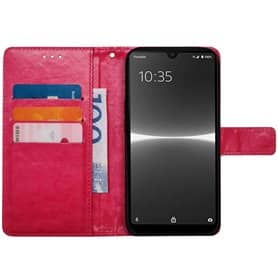 Lompakkokotelo 3-kortti Sony Xperia Ace 3 - Vaaleanpunainen