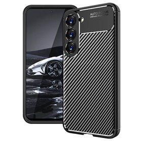 Carbon silikone cover Samsung Galaxy S23 Plus - Sort