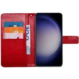 Handyhülle 3-Karten Samsung Galaxy S23 Plus - Rot