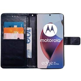 Lompakkokotelo 3-kortti Motorola Edge 30 Ultra - Tummansininen