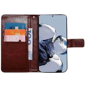 Wallet cover 3-kort Xiaomi 12T Pro - Brun