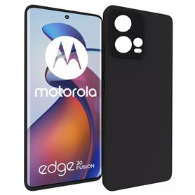 Silikondeksel Motorola Edge 30 Fusion - Svart