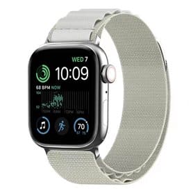 Artic Elastisk nylon armbånd Apple Watch SE 2022 (40mm) - Starlight