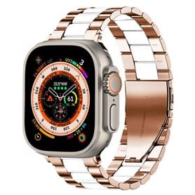 Armband rostfritt stål Apple Watch Ultra (49mm) - Rosewhite