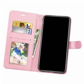 Lompakkokotelo 3-kortti Samsung Galaxy A3 2017 - Vaaleanpunainen