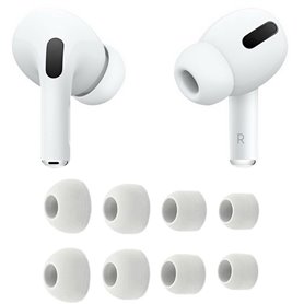 AirPods Pro silikone puder 8-pack (XS/S/M/L) - Hvid