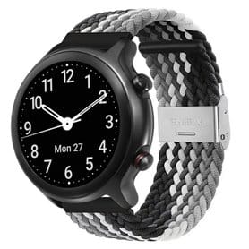 Flettet elastisk armbånd Samsung Galaxy Watch 4 (40mm) - svarthvit