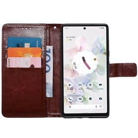 Mobil lommebok 3-kort Google Pixel 7 - Brun