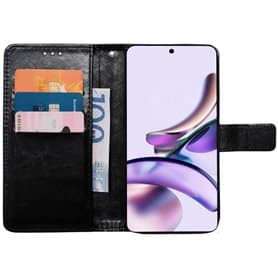Mobile wallet 3-card Motorola Moto G13 - Black