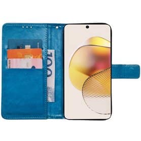 Mobilplånbok 3-kort Motorola Moto G73 - Ljusblå