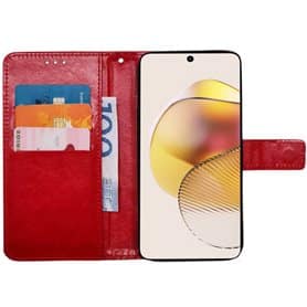 Mobilplånbok 3-kort Motorola Moto G73 - Röd