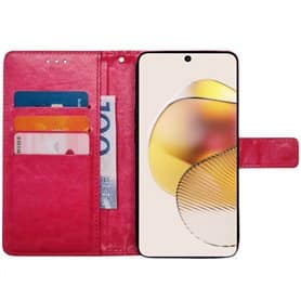 Lompakkokotelo 3-kortti Motorola Moto G73 - Vaaleanpunainen