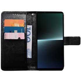 Lompakkokotelo 3-kortti Sony Xperia 1 IV - Musta