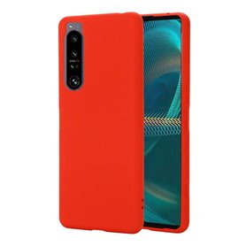 Liquid silicone case Sony Xperia 1 IV - Red