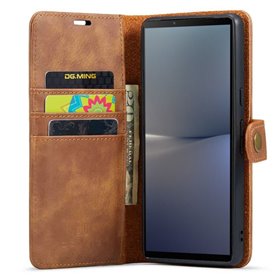 Wallet DG-Ming 2i1 Sony Xperia 10 V - Brun