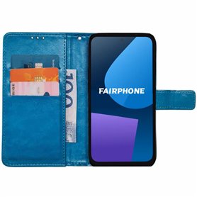 Wallet cover 3-kort Fairphone 5 - Lyseblå