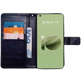 Lommebokdeksel 3-kort Asus Zenfone 10 - Mørkeblå