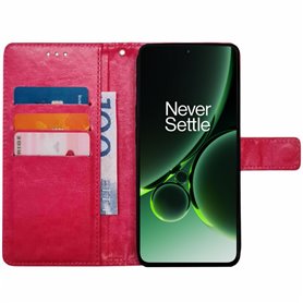Wallet cover 3-card OnePlus Nord 3 5G - Pink