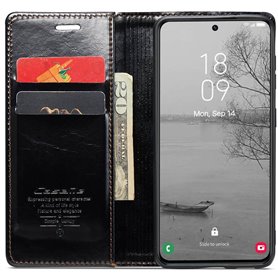 CaseMe Lommebok 3-kort Samsung Galaxy S23 FE - Sort