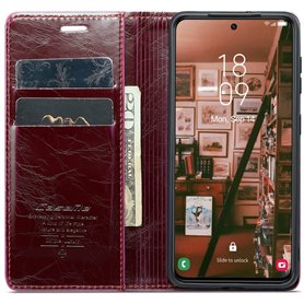 CaseMe Wallet 3-kort Samsung Galaxy S23 FE - Vinrød