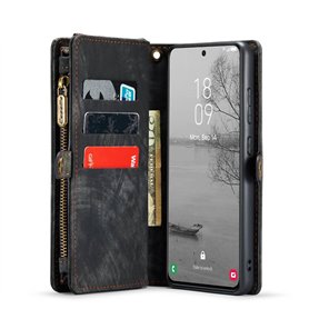 Multiplånbok CaseMe 11-kort Samsung Galaxy S23 FE - Svart/Grå