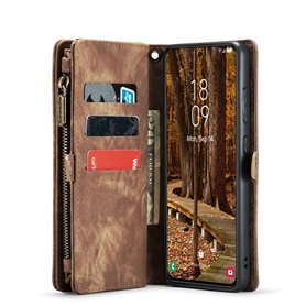 Multi Wallet CaseMe 11-kort Samsung Galaxy S23 FE - Brun