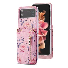POLA Flower fodral Samsung Galaxy Z Flip 3 - Pink