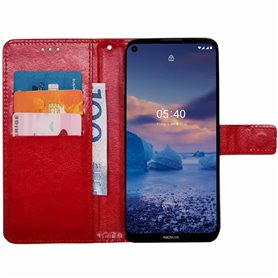 Wallet cover 3-card Nokia XR21 - Red