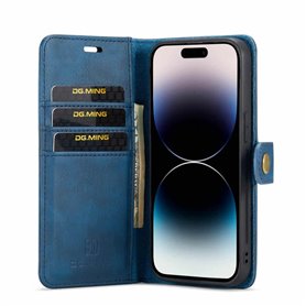 Wallet DG-Ming 2i1 Apple iPhone 15 Pro Max - Blå