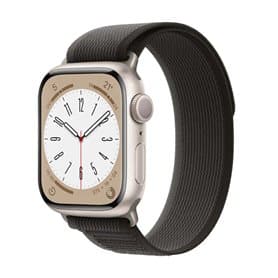 Tactic Elastisk nylon armbånd Apple Watch 8 (45mm) - Blackroom Grey