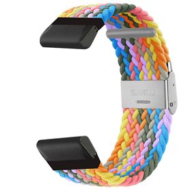 Braided Watchband Garmin D2 Charlie - Light Rainbow