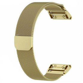 Milanese watchband Garmin Approach S60 - Gold