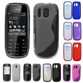 S Line silikon skal Nokia Asha 202
