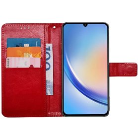 Wallet cover 3-card Samsung Galaxy A05s - Red