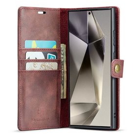 Mobil lommebok DG-Ming 2i1 Samsung Galaxy S24 Ultra - Rød
