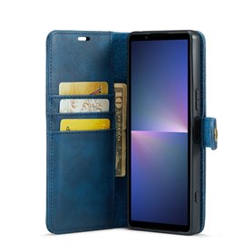 Wallet DG-Ming 2i1 Sony Xperia 5 V - Blå