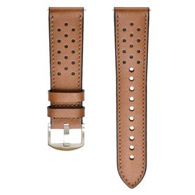 Leather watchband Amazfit Bip 3 - Brown