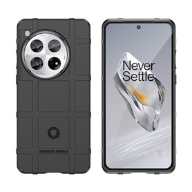 Rugged Shield kuori OnePlus 12 - Musta