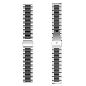 Watchband stainless steel Amazfit Stratos 3 - Silver/black