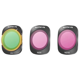 3-pak Sunnylife Mix kameralinsefilter DJI Osmo Pocket 3
