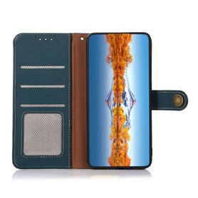 Mobil lommebok 3-korts lær RFID Sony Xperia 1 VI - Grønn