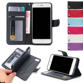 Magneettinen kannettava lompakko Apple iPhone 7/8 matkapuhelinlaukku
