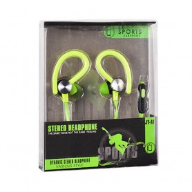 Sport headset med mic - Grön